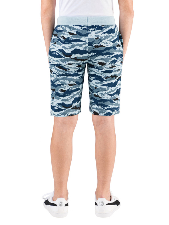 Sam 73 Kék SAM 73 mintás fiú rövidnadrág