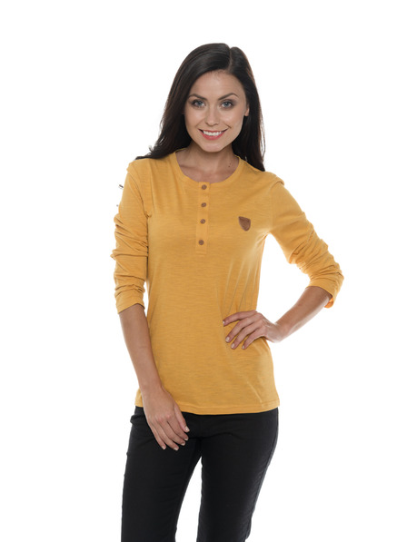 Sam 73 Mustár színű női póló SAM 73