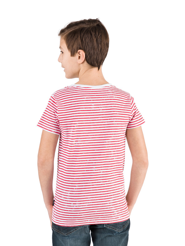 Sam 73 Piros-fehér csíkos gyerek póló SAM 73