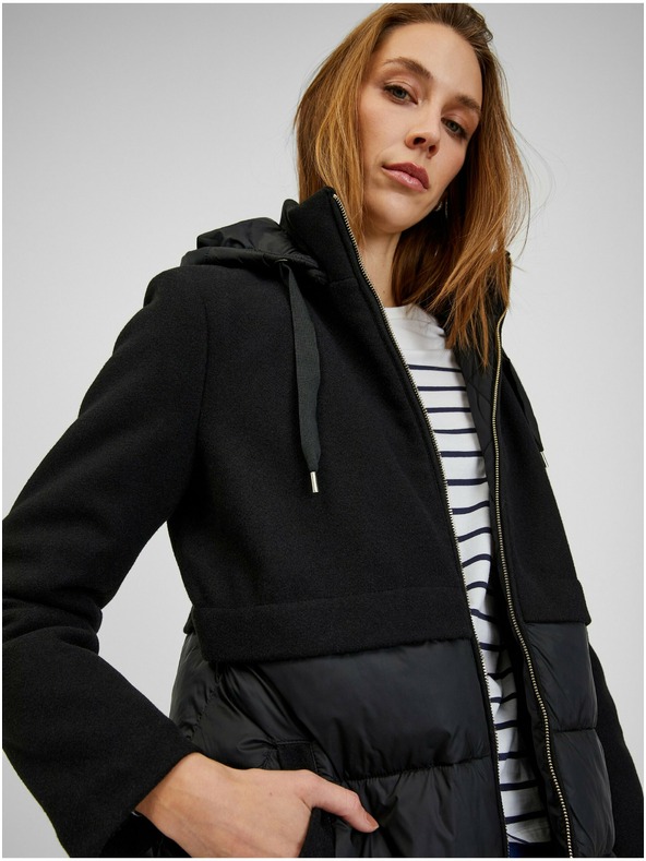 Orsay ORSAY fekete steppelt női kabát