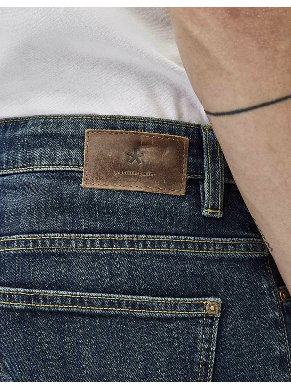 Celio Sötétkék férfi egyenes szabású farmer Celio