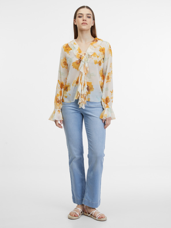 Orsay ORSAY fehér női virágos blúz