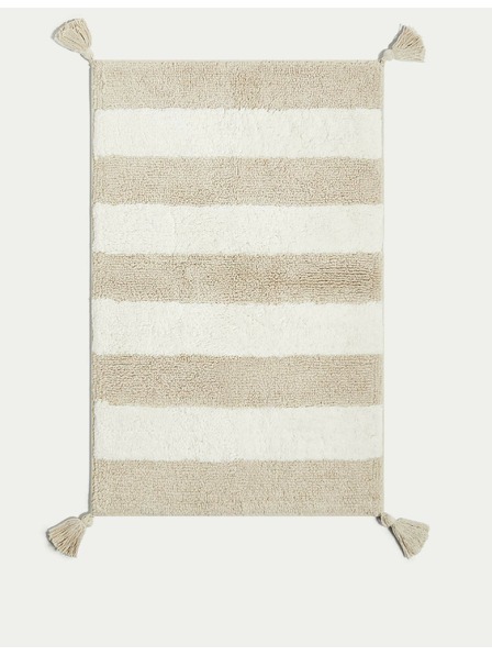 Marks & Spencer Marks & Spencer tiszta pamutból készült csíkos fürdőalátét bézs színben