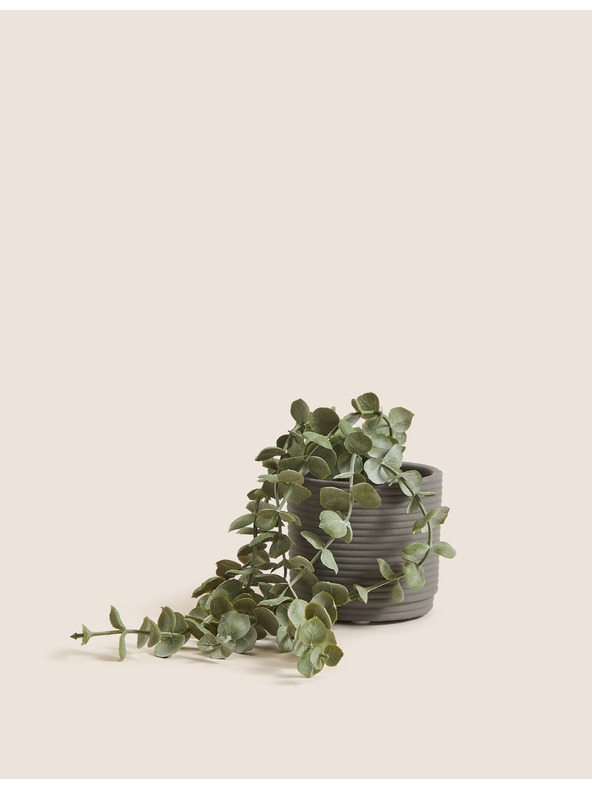 Marks & Spencer Marks & Spencer mű csüngő mécsestartó beton virágcserépben zöld