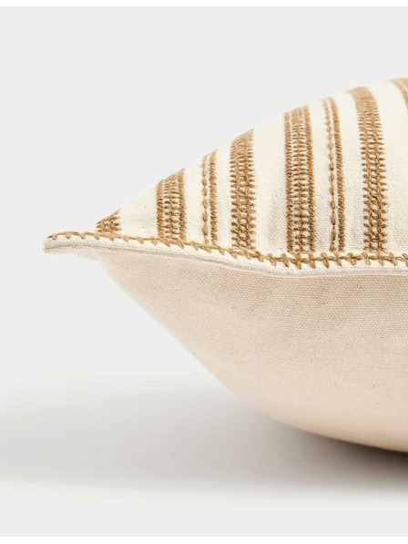 Marks & Spencer Marks & Spencer csíkos, hímzett, tiszta pamut párnahuzat sárga