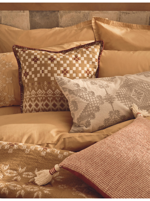 Marks & Spencer Marks & Spencer hímzett takaró Sierra, lila tiszta pamutból