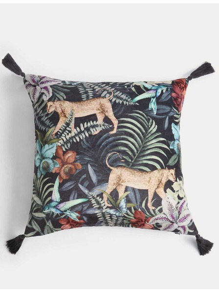 Marks & Spencer Leopárdmintás zseníliapárna Marks & Spencer tengerészkék