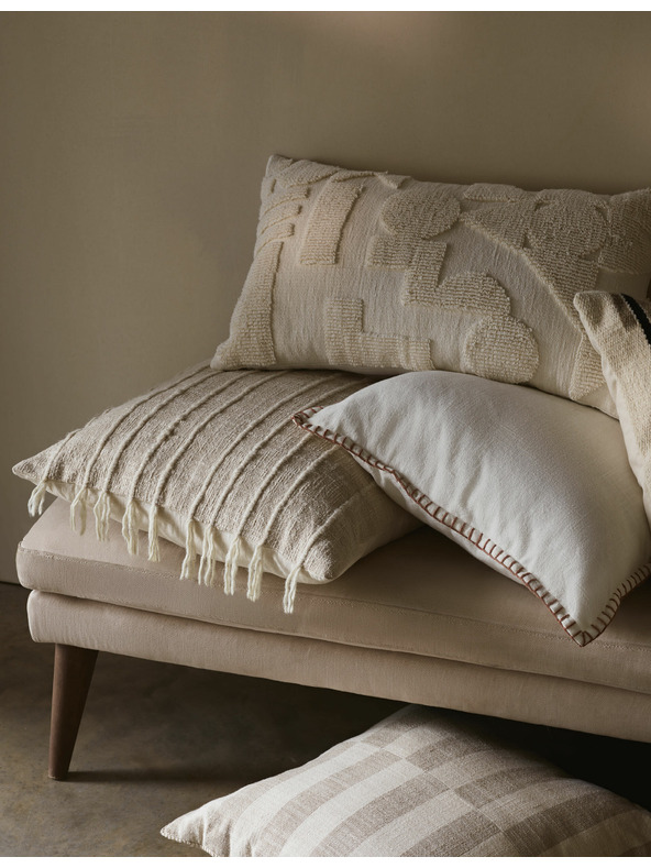 Marks & Spencer Marks & Spencer tiszta pamutból készült steppelt párna krémszínű