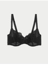Marks & Spencer Balconette Jasmine melltartó merevítővel és csipkével, méret A–E Marks & Spencer fekete