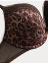 Marks & Spencer Jasmine csipkés push-up dekoltált melltartó csontokkal, (méret A–E) Marks & Spencer barna