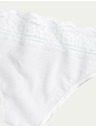 Marks & Spencer Pamut csipkebugyi lycraval, 5 csomag Marks & Spencer fehér