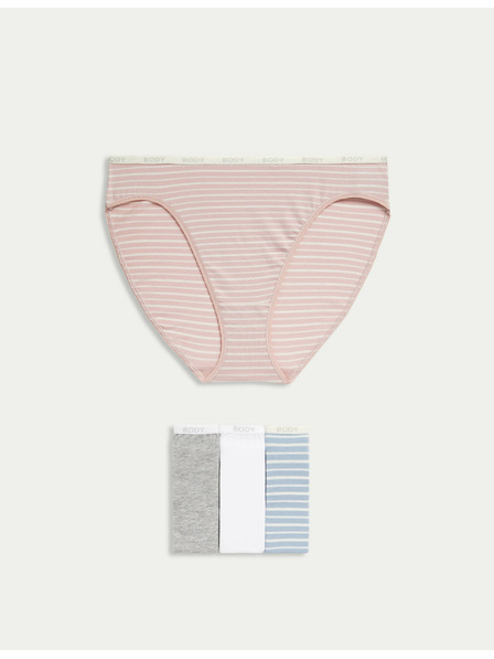 Marks & Spencer Marks & Spencer magas derekú alsónemű magas Supima pamuttartalommal, 4 db-os kék