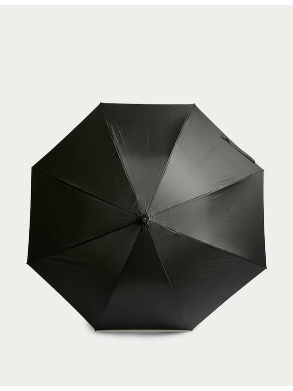 Marks & Spencer Nagyméretű újrahasznosított poliészter esernyő Windtech™ -tel Marks & Spencer fekete