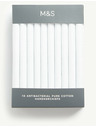 Marks & Spencer 10 db antibakteriális, tiszta pamut zsebkendő Sanitized Finish® Marks & Spencer fehér