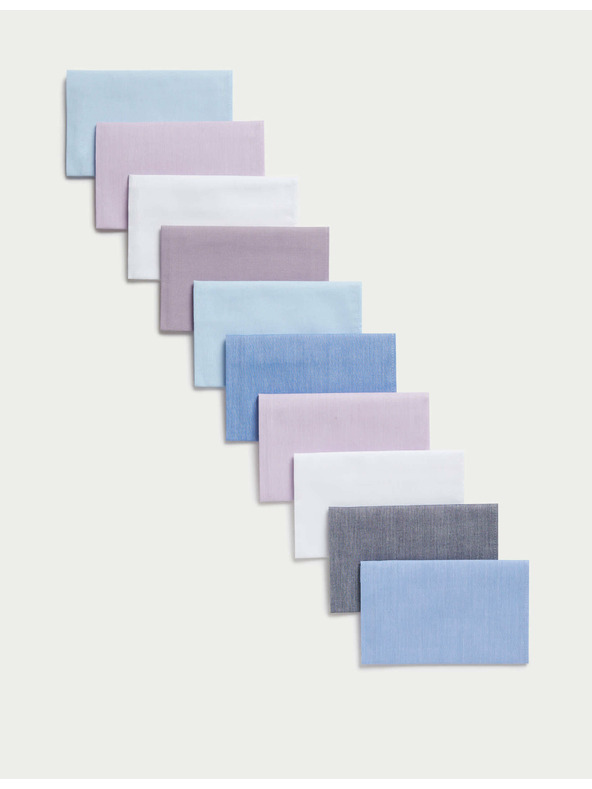 Marks & Spencer Antibakteriális zsebkendő 100%-os pamutból, 10 db-os csomag Marks & Spencer kék