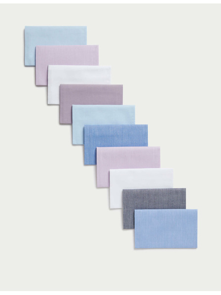 Marks & Spencer Antibakteriális zsebkendő 100%-os pamutból, 10 db-os csomag Marks & Spencer kék