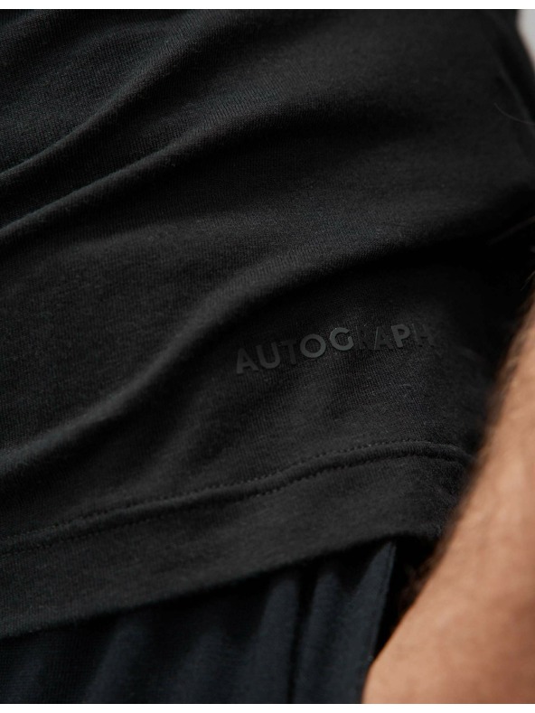 Marks & Spencer Marks & Spencer fekete Supima® pamut keverék trikó