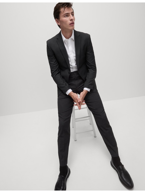 Marks & Spencer Marks & Spencer fehér, keskeny szabású pamuting vasalást nem igénylő anyagból