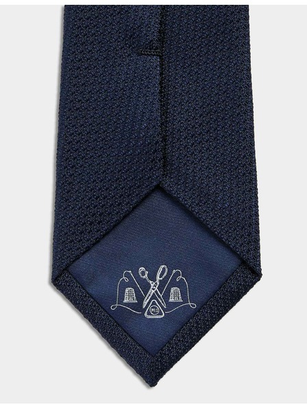 Marks & Spencer 100%-os selyem nyakkendő textúrával, Marks & Spencer tengerészkék