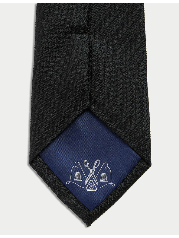 Marks & Spencer 100%-os selyem nyakkendő textúrával, Marks & Spencer fekete