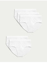 Marks & Spencer Pamut alsónadrág, 5 db-os csomag Marks & Spencer fehér