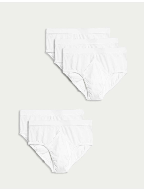 Marks & Spencer Pamut alsónadrág, 5 db-os csomag Marks & Spencer fehér
