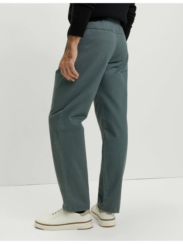 Marks & Spencer Marks & Spencer halszálkamintás nadrág, 100% pamut zöld