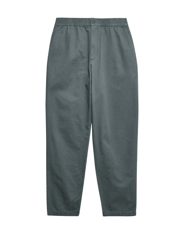 Marks & Spencer Marks & Spencer halszálkamintás nadrág, 100% pamut zöld