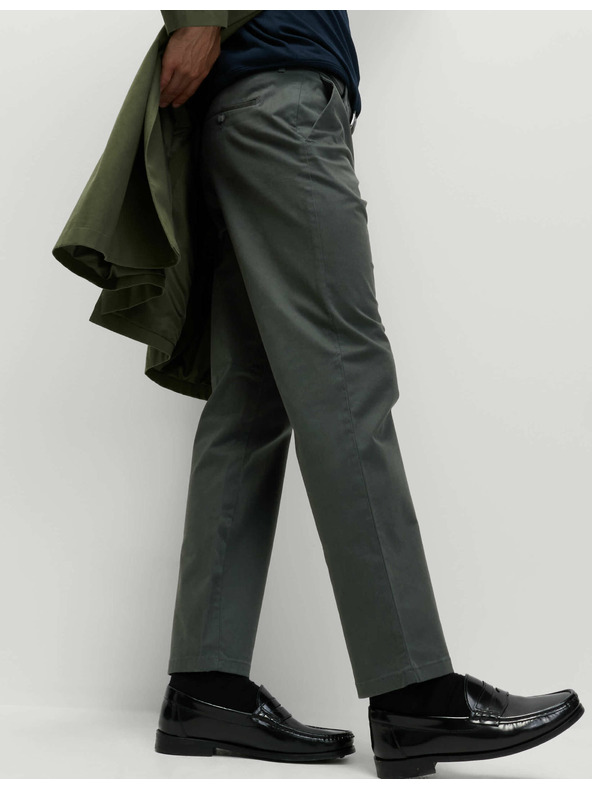 Marks & Spencer Stretch normál szabású chino nadrág Marks & Spencer szürke