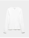 Marks & Spencer Bordázott felső magas pamuttartalommal, Marks & Spencer fehér