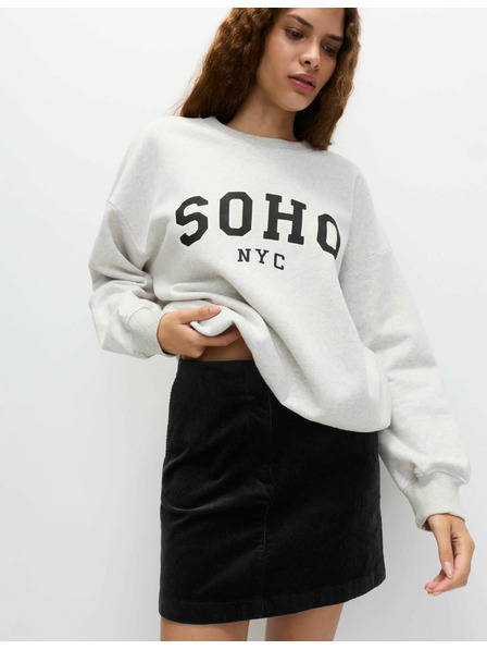 Marks & Spencer A-vonalú mini szoknya magas pamuttartalommal Marks & Spencer fekete