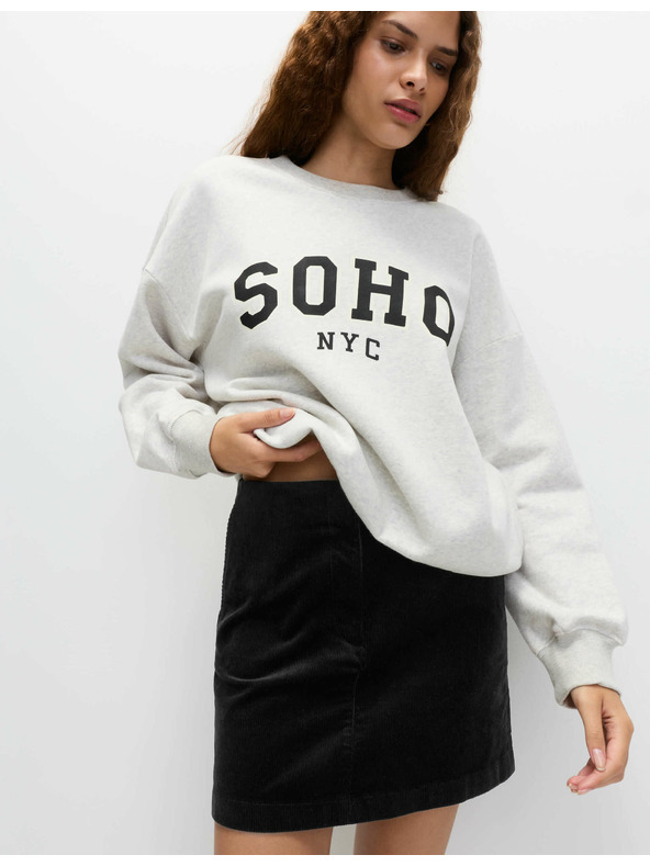 Marks & Spencer A-vonalú mini szoknya magas pamuttartalommal Marks & Spencer fekete