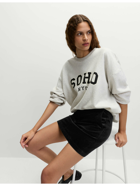 Marks & Spencer A-vonalú mini szoknya magas pamuttartalommal Marks & Spencer fekete