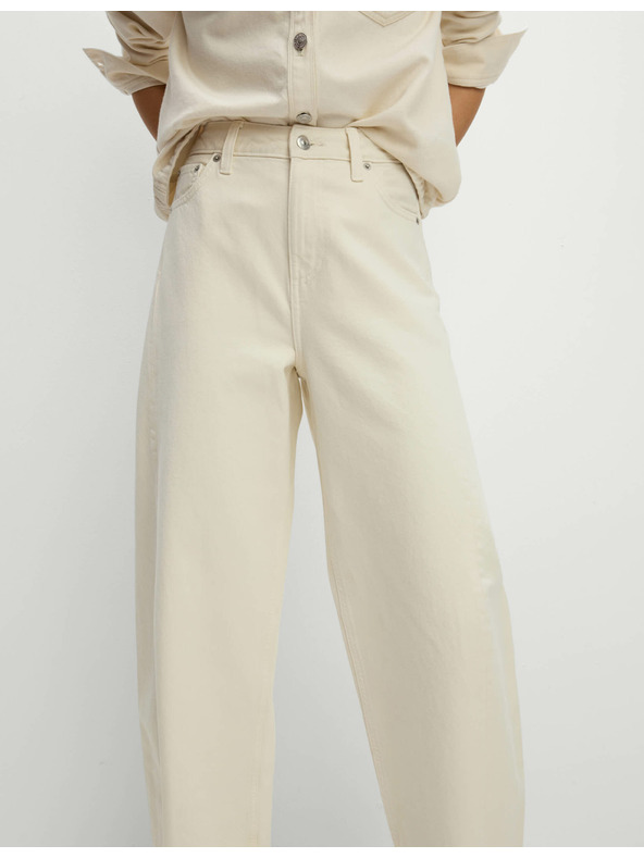 Marks & Spencer Marks & Spencer egyenes farmer közepes derékkal, törtfehér