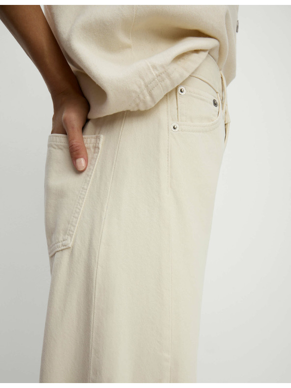 Marks & Spencer Marks & Spencer egyenes farmer közepes derékkal, törtfehér