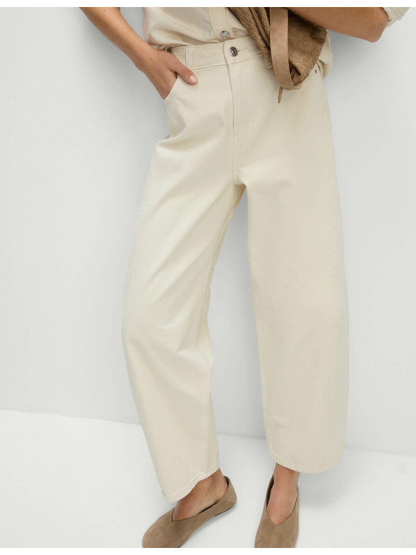 Marks & Spencer Marks & Spencer egyenes farmer közepes derékkal, törtfehér