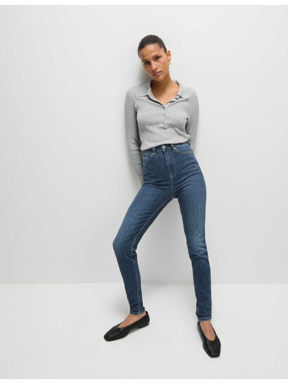 Marks & Spencer Marks & Spencer rendkívül puha, testhez álló Ivy magas derekú farmer, sötétkék