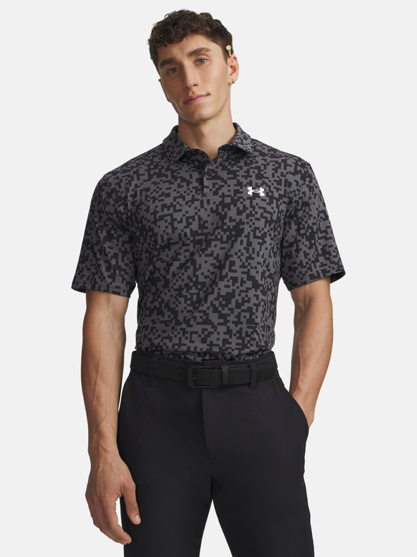 Under Armour Férfi póló Under Armour UA T2G Printed Polo-BLK