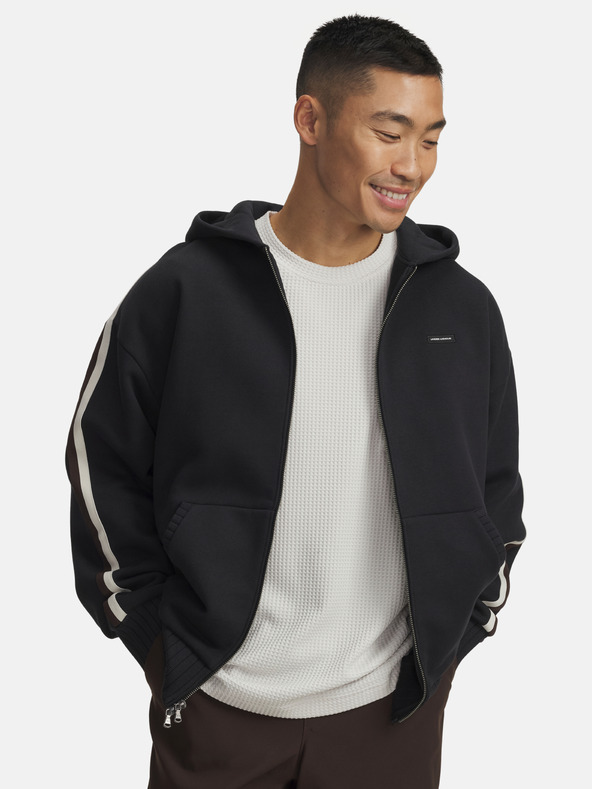 Under Armour Férfi felső Under Armour UA Icon Heavy Rib FZ-BLK