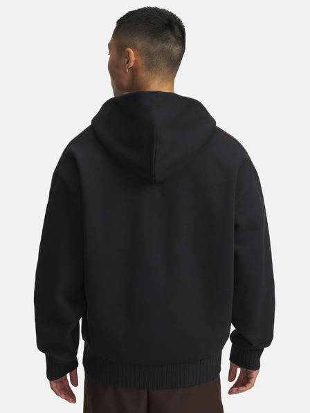 Under Armour Férfi felső Under Armour UA Icon Heavy Rib FZ-BLK