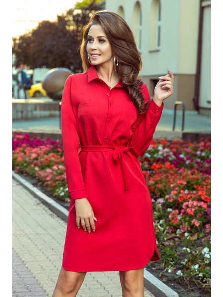 numoco Zsebes ruha - piros Numoco CAMILLE Numoco CAMILLE