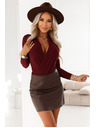 numoco Bordó V-nyakú body nőknek