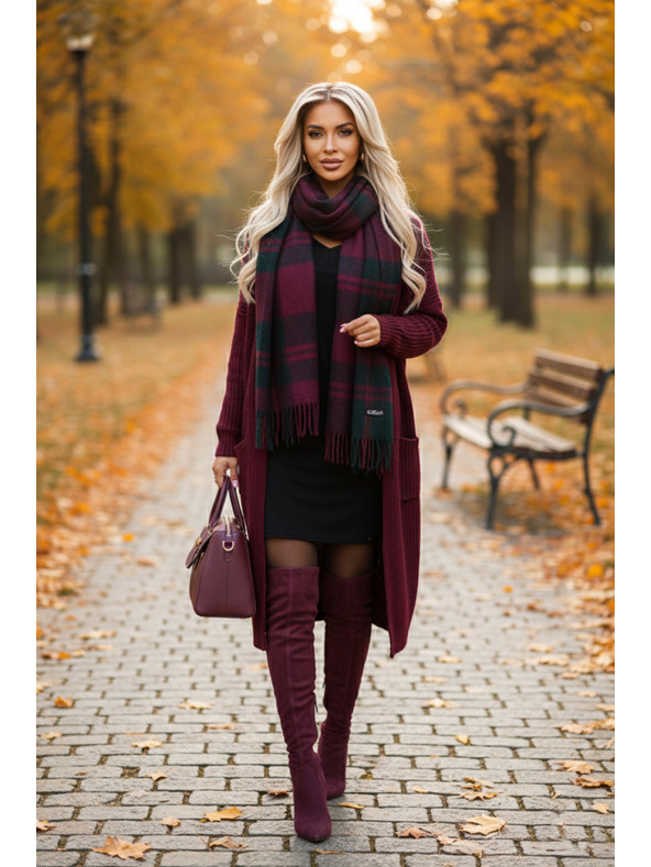 numoco Kényelmes denevér ujjú ruha hosszú ujjakkal - fekete