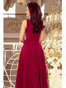 numoco CINDY hosszú ruha dekoltázzsal - bordó
