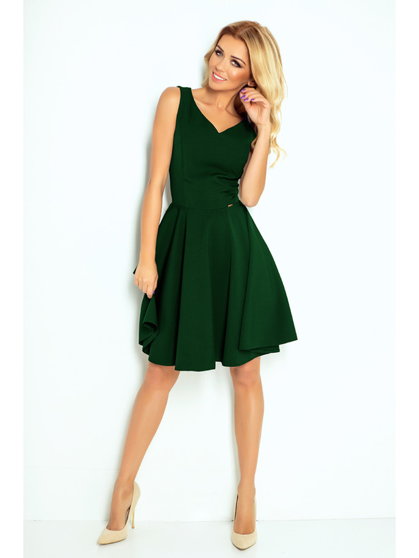 numoco Ruha - szív alakú dekoltázzsal - sötétzöld