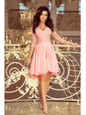 numoco NICOLLE - Exkluzív csipke ruha - pasztell rózsaszín