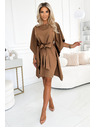 numoco SOFIA Pillangó ruha derékban megkötve - cappuccino