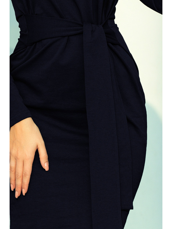 numoco Ruha széles övvel - sötétkék