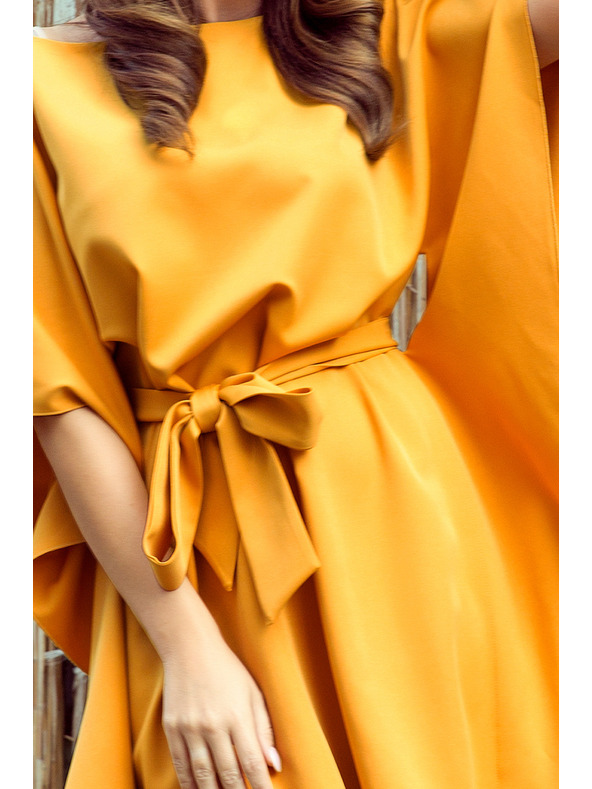 numoco SOFIA Pillangó ruha - mézes szín