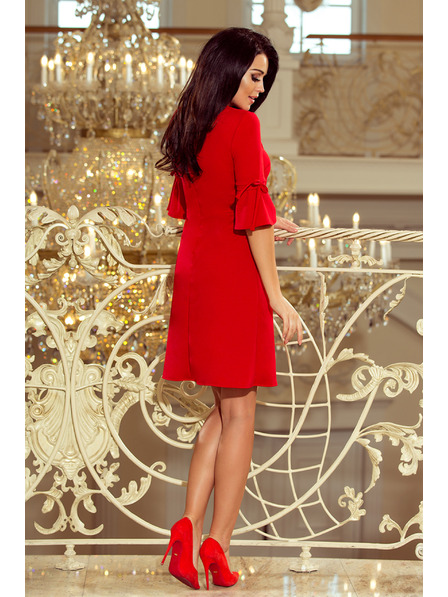 numoco NEVA Trapéz ruha masnival - piros